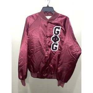 Vintage Sorority Satin Jacket GØG Lady G’s Madison ODERINT DOM METUANT